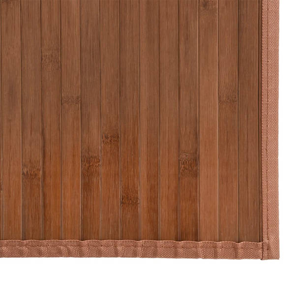 vidaXL Vloerkleed rechthoekig 80x1000 cm bamboe bruin
