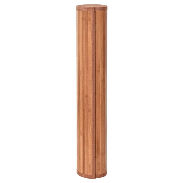 vidaXL Vloerkleed rechthoekig 100x1000 cm bamboe bruin