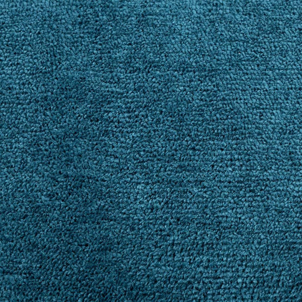 vidaXL Vloerkleed OVIEDO laagpolig Ø 200 cm turquoise