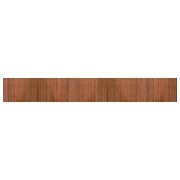 vidaXL Vloerkleed rechthoekig 70x500 cm bamboe bruin
