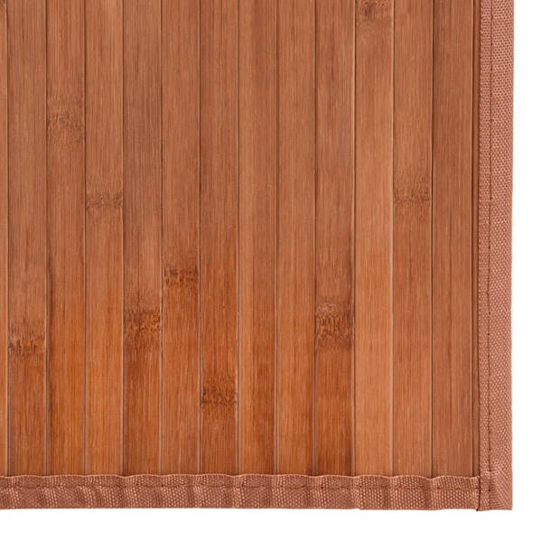 vidaXL Vloerkleed rechthoekig 70x300 cm bamboe bruin