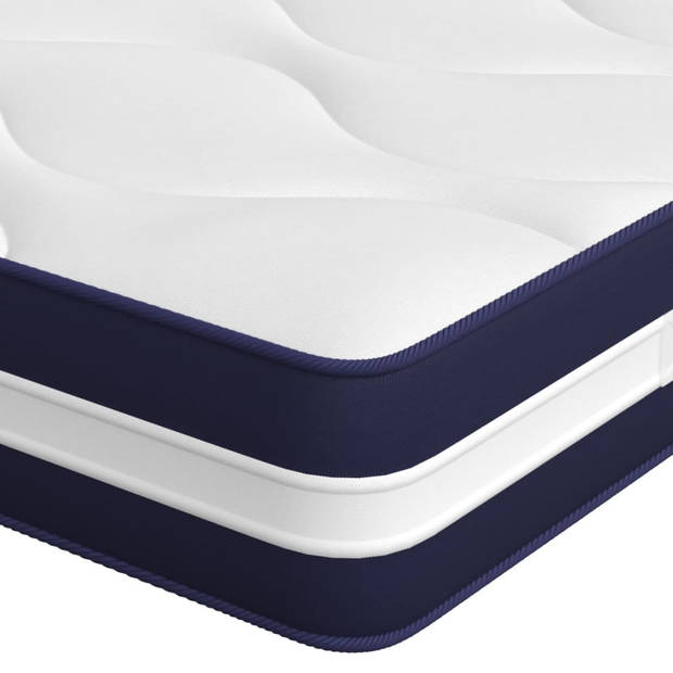 vidaXL Pocketveringmatras middelhard-hard 160x200 cm Super King Size