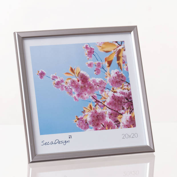 SecaDesign Iris Fotolijst - Fotomaat 20x20 cm - Zilver
