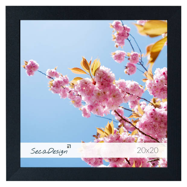 SecaDesign Anima Fotolijst Hout - Fotomaat 40x40 cm - Zwart