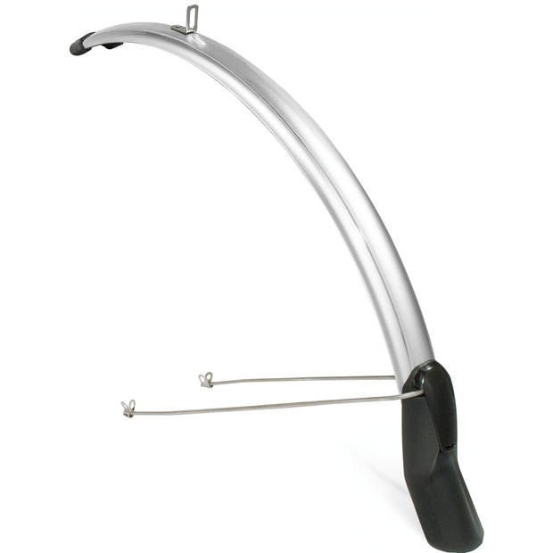 Eurofender voorspatbord Scatto 26-28 inch 51 mm zilver