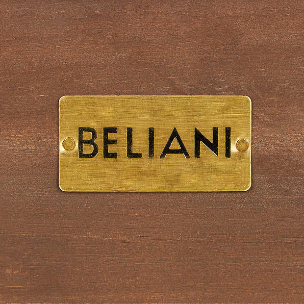 Beliani SASSARI - Eettafel-Donkere houtkleur-Acaciahout