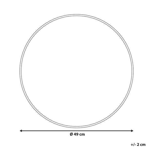 Beliani KITNOS - Blad-Zilver-Metaal