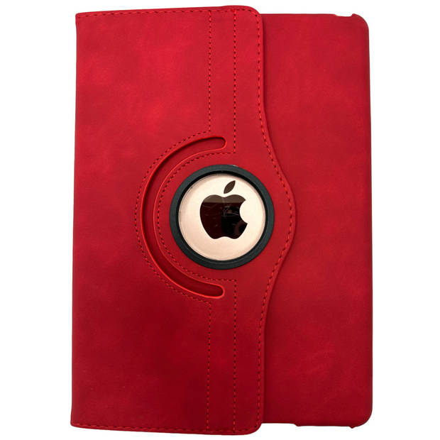 HEM Silky Red iPad hoes geschikt voor iPad Air (2024) - 13 inch Draaibare Autowake Cover - iPad Air 2024 hoes - iPad