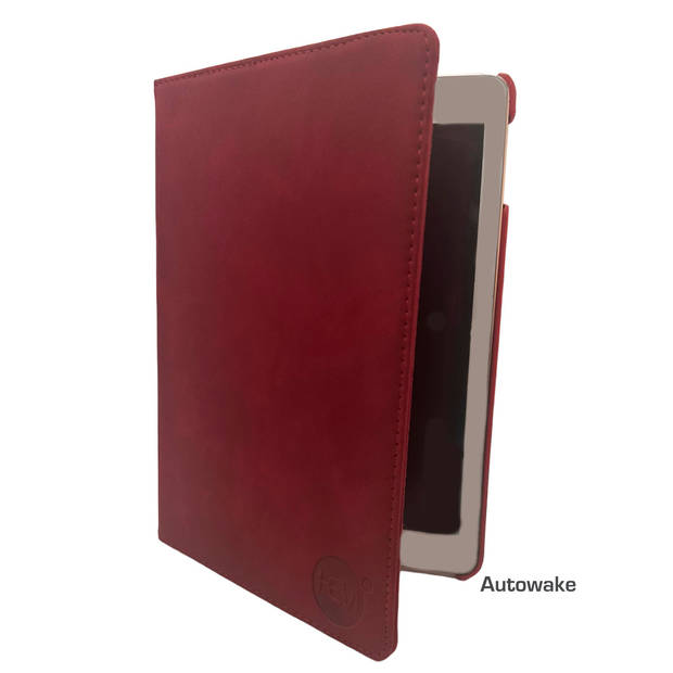 HEM Silky Red iPad hoes geschikt voor iPad Air (2024) - 13 inch Draaibare Autowake Cover - iPad Air 2024 hoes - iPad