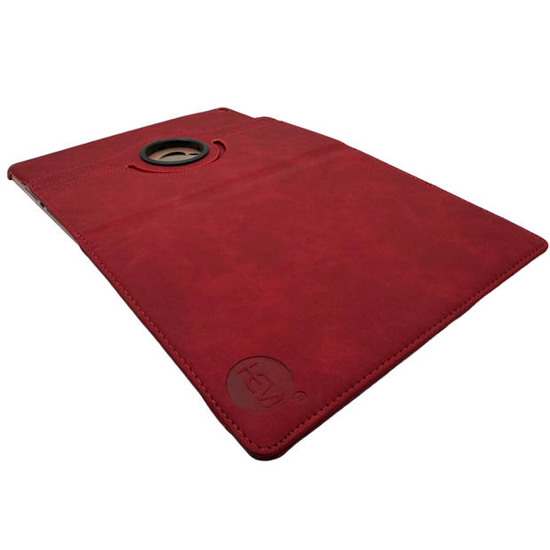 HEM Silky Red iPad hoes geschikt voor iPad Air (2024) - 13 inch Draaibare Autowake Cover - iPad Air 2024 hoes - iPad