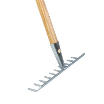 Talen Tools – Tuinhark – 10 tanden – Verzinkt – 25 cm – Essenhouten steel – 160 cm
