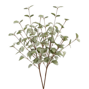 DK Design Kunstbloem Eucalyptus tak Silk - 2x - 72 cm - groen - Kunstbloemen