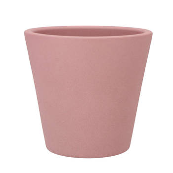 DK Design bloempot/plantenpot - Vinci - lichtroze mat - voor kamerplant - D22 x H24 cm - Plantenpotten