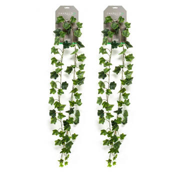 Emerald Klimop/hedera kunstplant slinger - 2x - groen - 180 cm - Kunstplanten