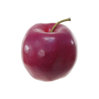 Kunstfruit decofruit - appel/appels - ongeveer 8 cm - donkerrood - Kunstbloemen