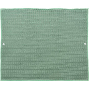 Afwas afdruipmat keuken - absorberend- microvezel - groen - 40 x 48 cm - Afdruiprekken