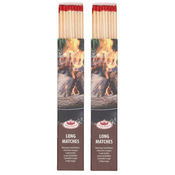 Fancy Flames BBQ/Barbecue lucifers - 20x - lange lucifers - 21 cm - Lucifers