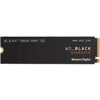 Western Digital Hard Drive SN850X - NVME SSD - 2 TB Intern - M2 -formaat met radiator - Zwart