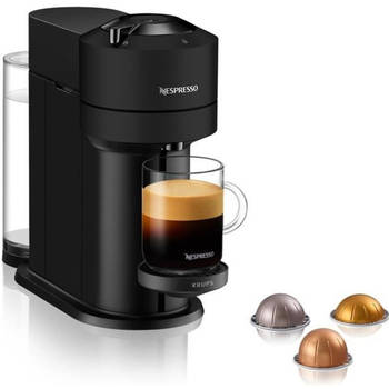 Nespresso Vertuo Next Zwart Mat 1,1L - Krups koffiezetapparaat YY4606FD