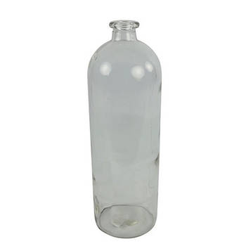 Countryfield Bloemenvaas/flesvaas Dawn - helder glas - D13 x H41 cm - vaas - Vazen