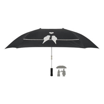 Esschert Design paraplu voor 2 personen - lovebirds - 128.5 x 96.5 x 73.5 cm - Paraplu's