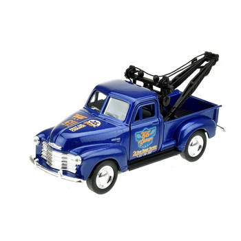 Speelgoedauto Chevrolet 1953 stepside takelwagen blauw 1:34 - Speelgoed auto's