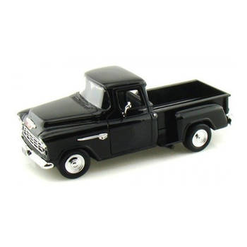 Speelgoedauto Chevrolet Stepside 5100 1955 zwart 1:24/20 x 9 x 8 cm - Speelgoed auto's