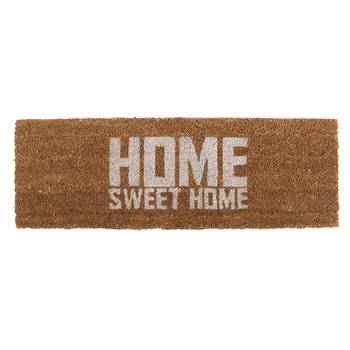 Present Time - Deurmat Home Sweet Home - Wit - 75x25x1,5cm