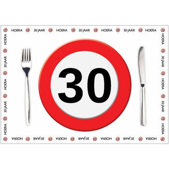 10 placemats 30 jaar van papier - Placemats