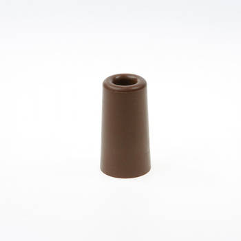 2x Rubberen deurstop / deurbuffer 75 x 40 mm terracotta bruin - Deurstoppers