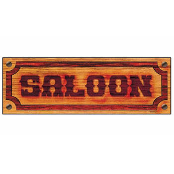 Bordje met saloon opdruk - Feestdecoratieborden