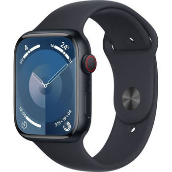 Apple Watch 9 GPS 45mm alu middernacht sportband M/L