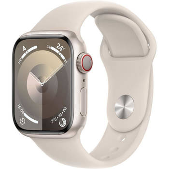 Apple Watch 9 GPS 41mm alu sterrenlicht sportband S/M (830874)