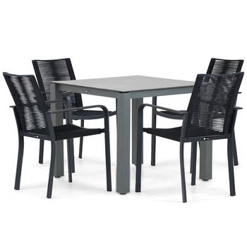 Santika Annisa/Yoko 90 cm dining tuinset 5-delig