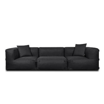 Feel Furniture - Binnen & Buiten bank - Odin - 3 persoonsbank - Zwart