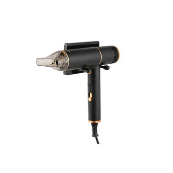 MOSS - Haardroger Lite B2 - Inklapbaar - 1200W - Zwart met goud