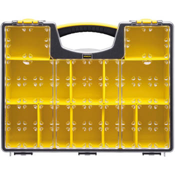 Stanley Pro organizer, 8-vaks, geel/zwart