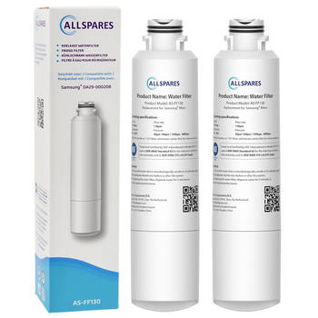 AllSpares Waterfilter (2x) voor koelkast geschikt voor Samsung DA29-00020B