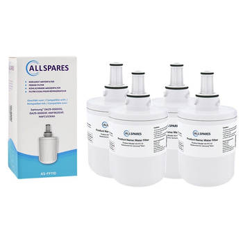AllSpares Waterfilter (4x) voor koelkast geschikt voor Samsung DA29-00003F / DA29-00003G / HAFIN2