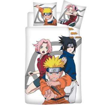 Naruto Dekbedovertrek Ninja - Eenpersoons - 140 x 200 cm - Polykatoen
