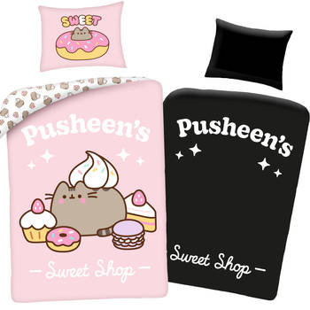 Pusheen Dekbedovertrek Glow in the Dark, Sweet - Eenpersoons - 140 x 200 cm - Katoen