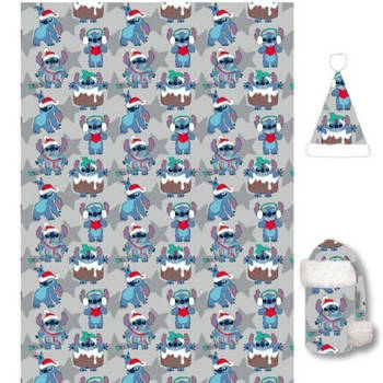 Disney Lilo & Stitch Fleeceplaid + Muts, Winter - 100 x 140 - Polyester