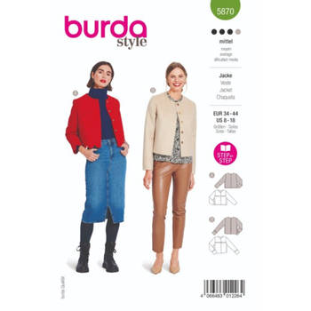 Burda nr.5870 maat 34 - 44