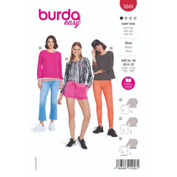 Burda nr.5849 maat 34 - 48