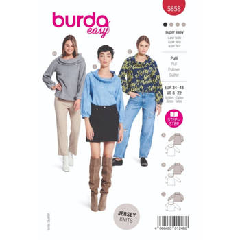 Burda nr.5858 maat 34 - 48