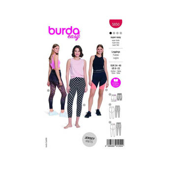 Burda nr.5850 maat 34 - 48