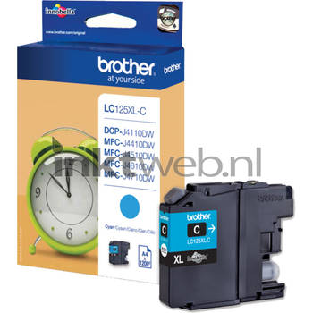 Brother LC-125XLC cyaan cartridge