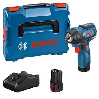 Bosch Professional GDS 12V-115 slagmoersleutel + 2 accu's 3,0Ah + L-BOXX - 06019E0103