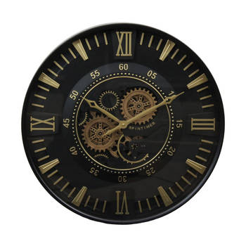 DKNC - Clock metal 60x8x60cm - Zwart