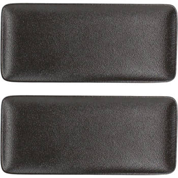 Fine2Dine Bord Dusk Zwart 22 x 10 cm - 2 stuks